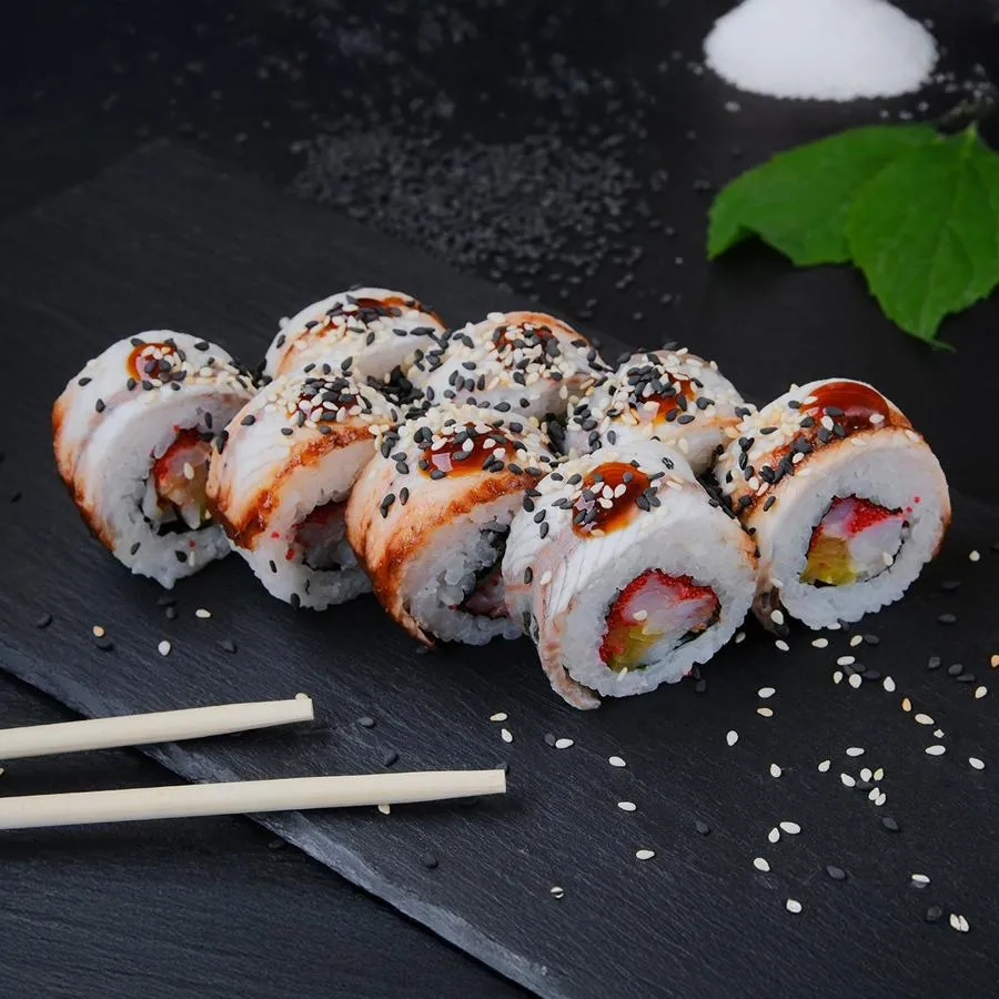 Дракон с креветкой