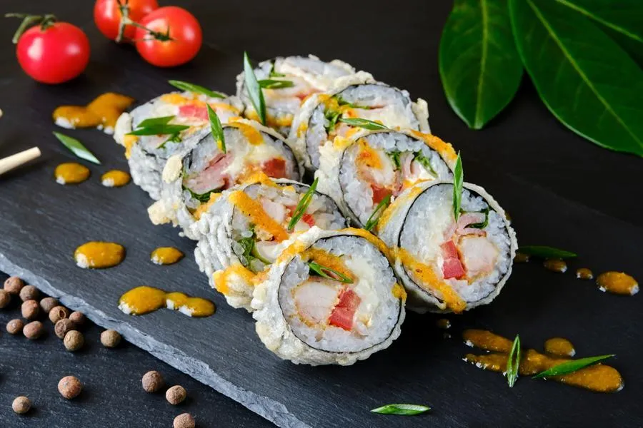 Курица с Беконом темпура