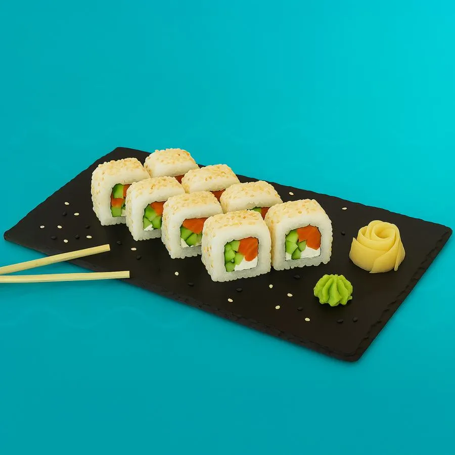 Копчёно-голодный в кунжуте